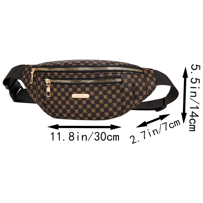 Praktische, vielseitige, gemusterte Hüfttasche, mehrfarbig, verstellbarer Riemen, leicht, für den täglichen Gebrauch, lässige, funktionelle, stilvolle Tasche – Detail 6