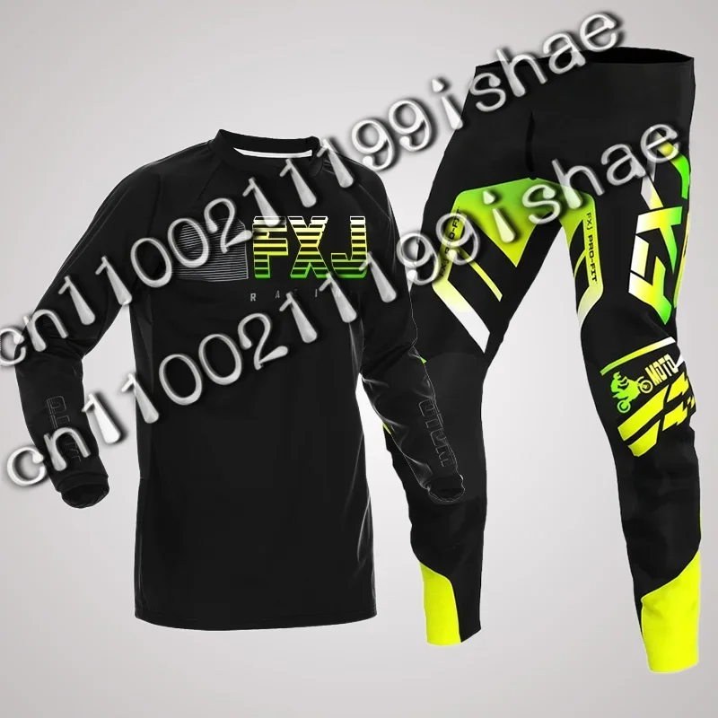 

MOTO NEW 2024 FXJ Enduro Motocross Gear Set Mx Jersey Pants White Motorbike Clothing Mtb Carracing Suit Off Road Equipment