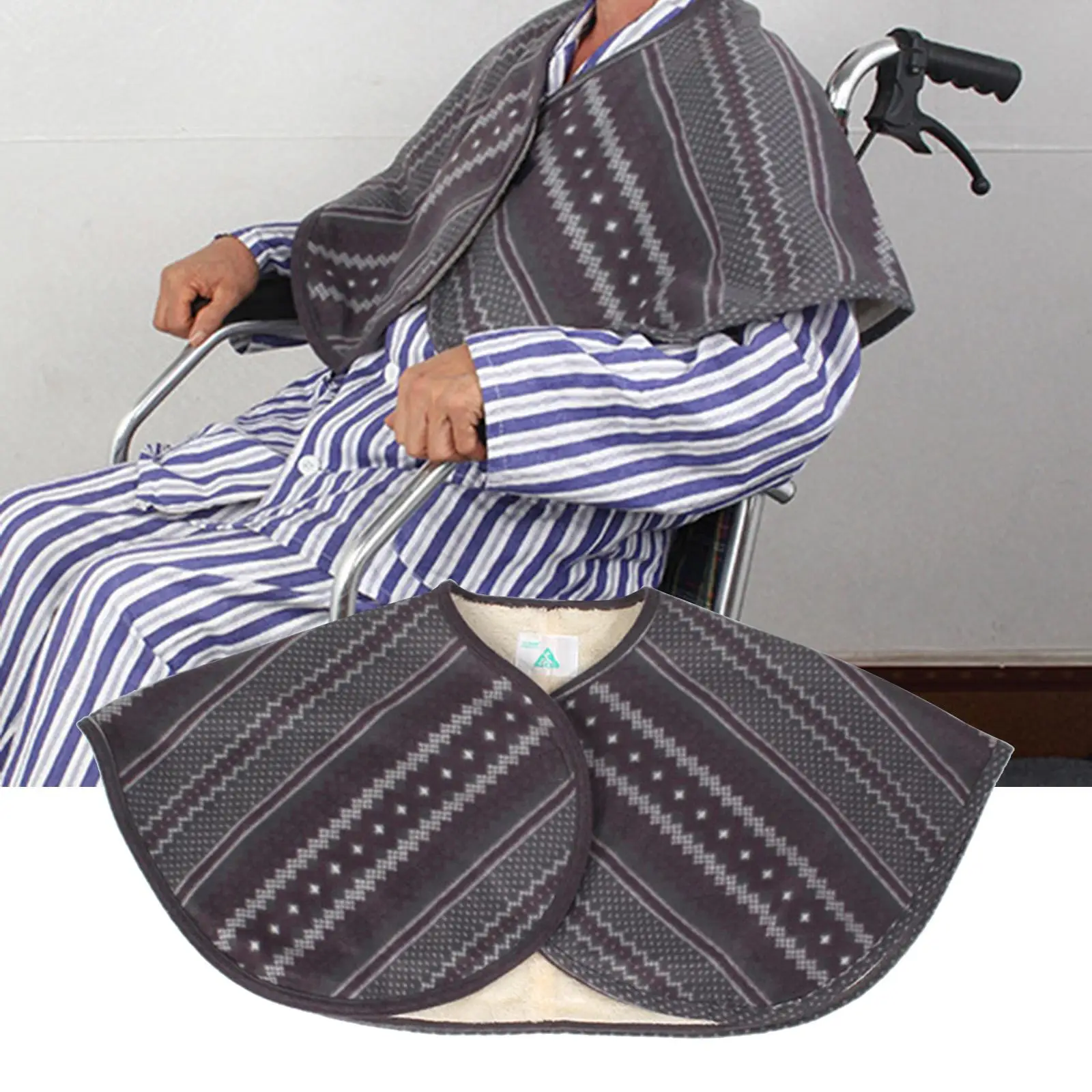 

Old People Shoulder Warming Pad Shawl Comfortable Touch for Watching TV On Couch in Bed