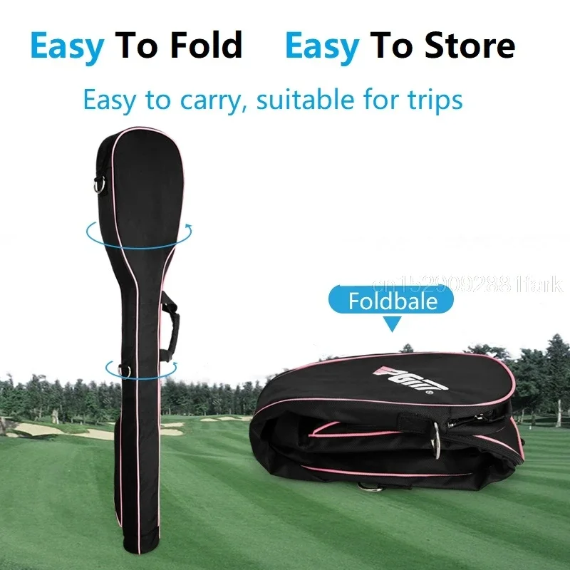 PGM Verbeterde 9 Golfclubs Tas Opvouwbare Ultralight Gun Rack Zakken Draagbare Golf Sport Draagtas Schouder Gun Golfopslag