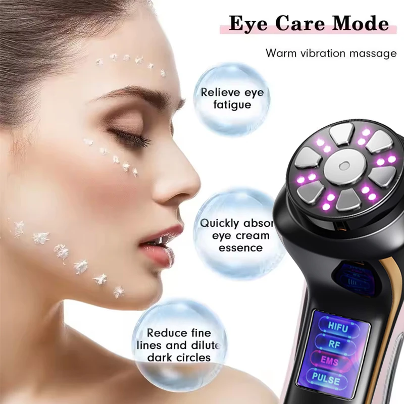 جهاز تجميل الوجه الترددات الراديوية MINI HIFU EMS جهاز تجميل لرفع وشد البشرة مكركرنت #2