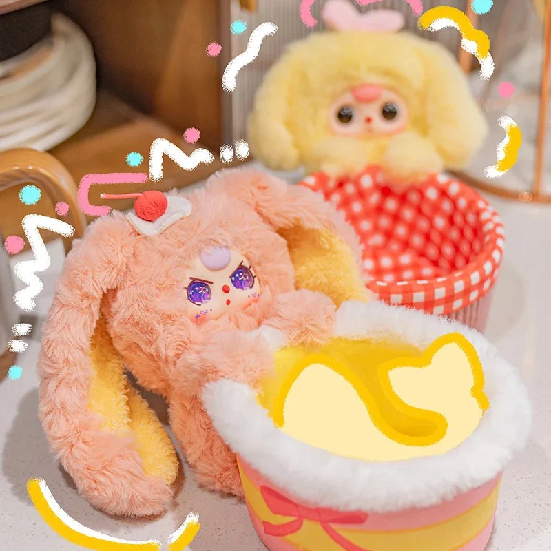 

Baby Three Storage Basket Toy Plush Blind Box - Cute Doll Desktop Organizer Trendy Collectible Sundries Gift for Children