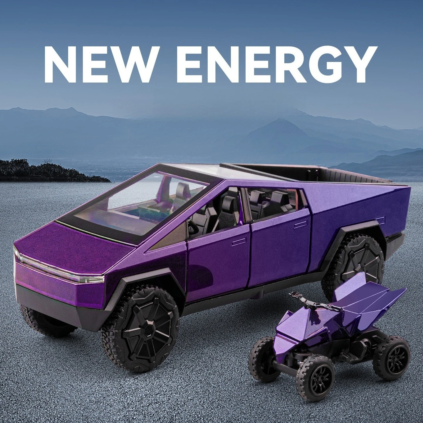 1:32 Pickup Color Edition Simulatie Legering Geluid en Licht Trek Kinderspeelgoed Model Diecast Legering Model Auto Collectible