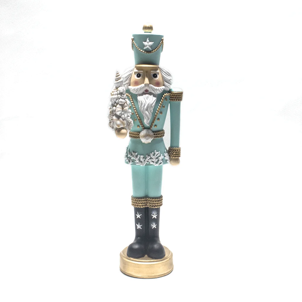 The Nutcracker Soldier Resin Sculpture, suitable for daily home decoration, prefect for Christmas decoration and gift-giving.