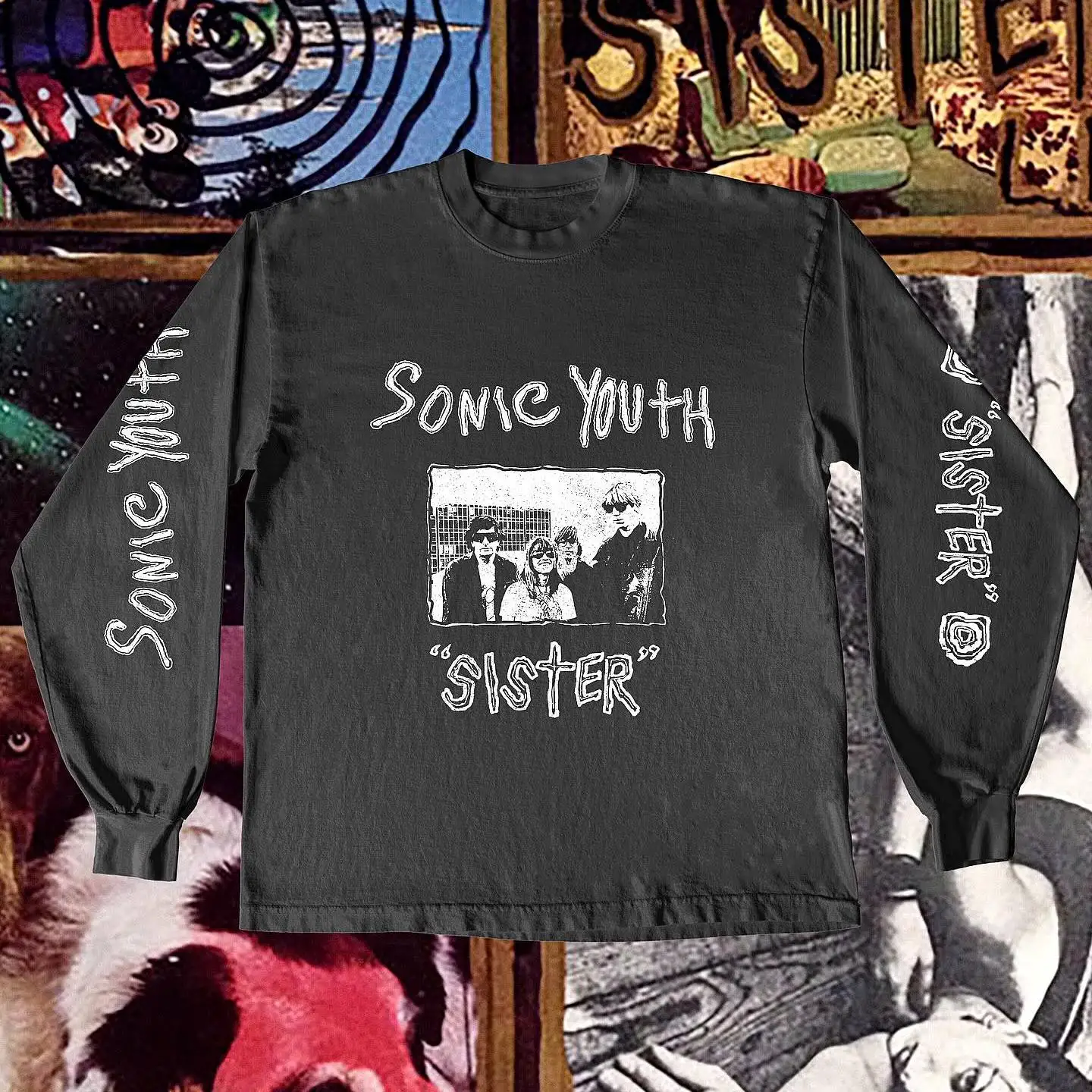 Sonic Youth Sound Speed Youth 80s American High Street Rock Long Sleeve T-Shirt Unisex Cotton Breathable Comfortable Summer Tee