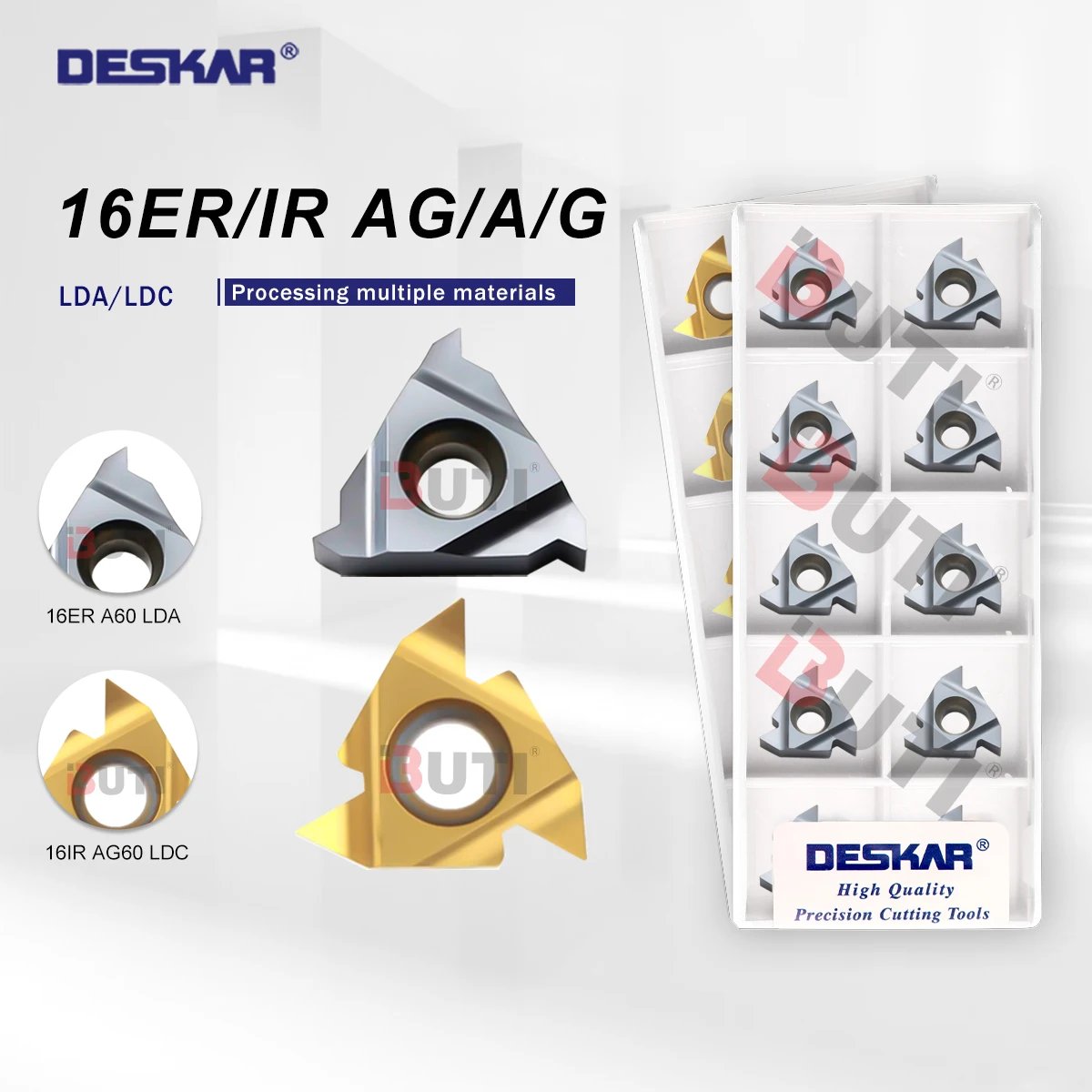 DESKAR 100% Original Threaded Blade 16ER 16IR A55 G55 AG55 A60 AG60 LDA LDC Thread Turning Tool Lathe Machinings Threaded Series
