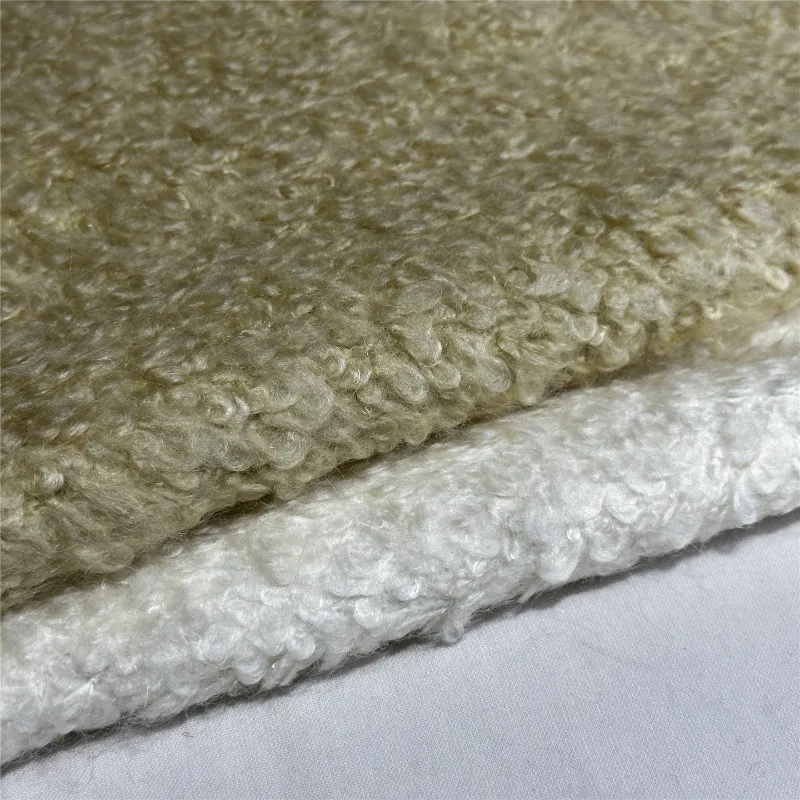 

Mohair Australian Wool Loop Woolen Fabric Autumn Winter Coat Dress Fashion Clothing Designer for Diy Sewing Cloth By The Meter