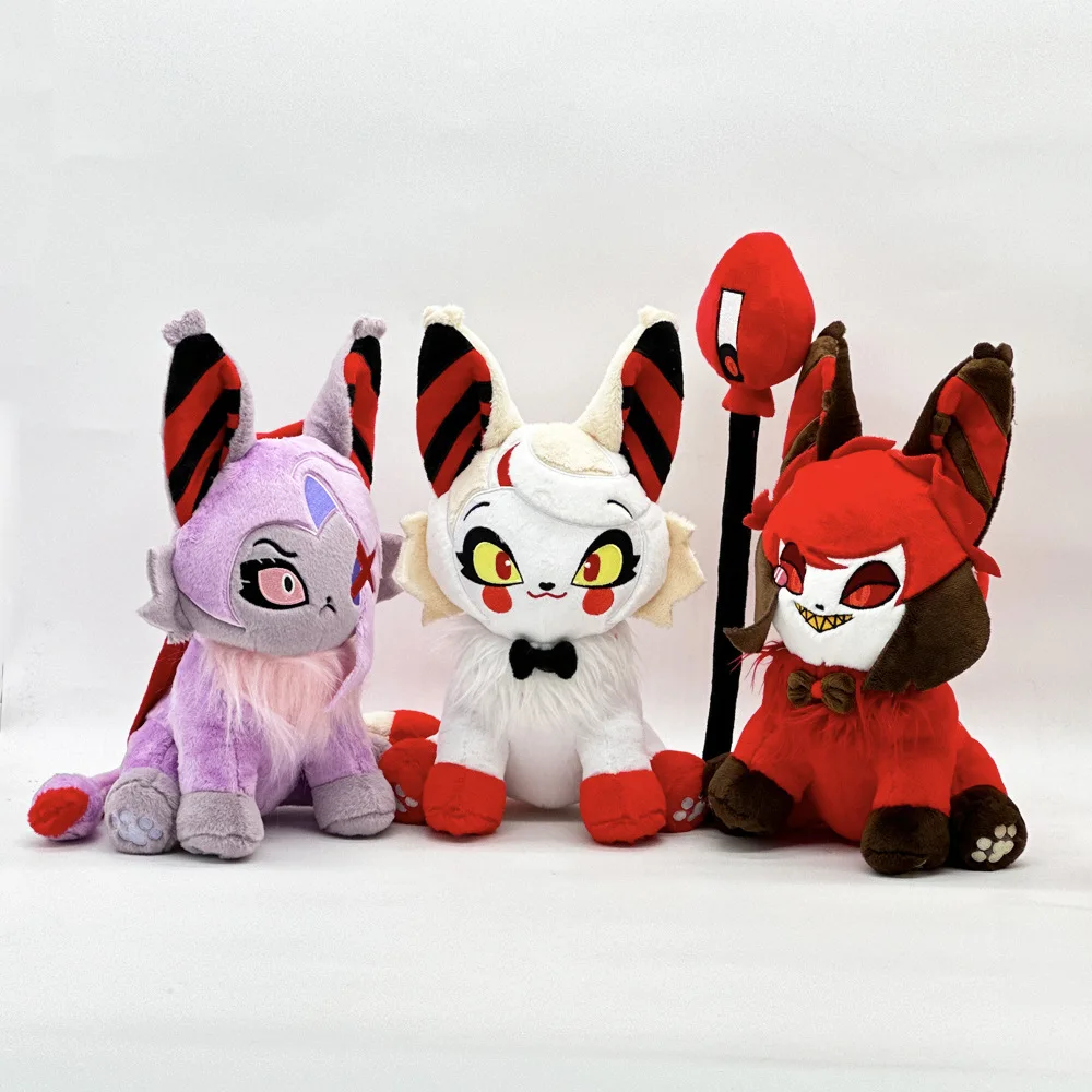 30cm Hazbin Hotel Husk Meow Plush Doll Game Periphery Plush Cute Soft Stuffed Home Decor Game Pillow Dolls Kid Christmas Gift