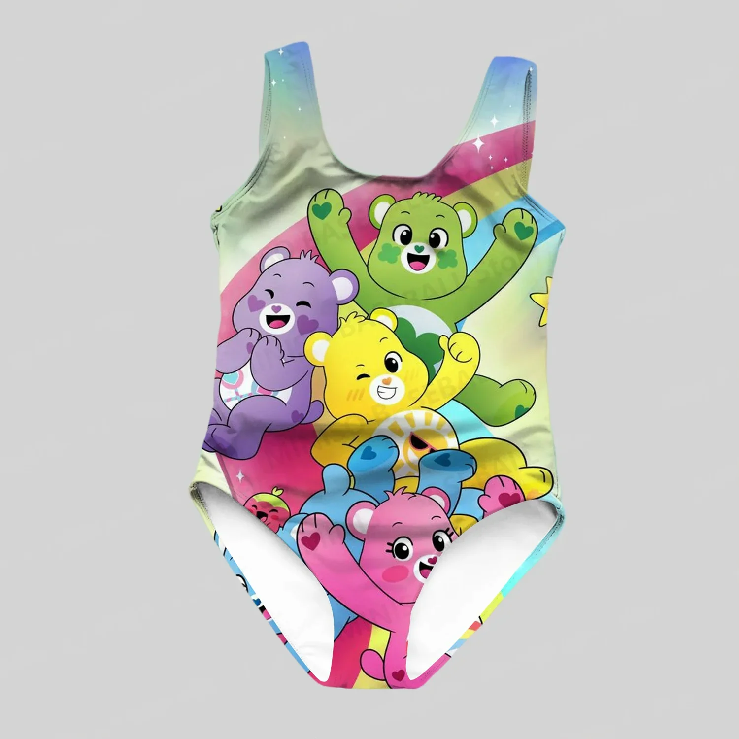 Costume intero per ragazze e adulti costume da bagno stampato in 3D cartoon blue bear smorfia sunny summer novità