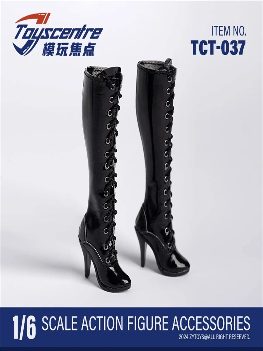 

Toys Centre TCT-037 1/6 Soldier Black Strappy Round Toe Thick Heeled High Heels Model Fit 12'' Action Figure Body In Stock