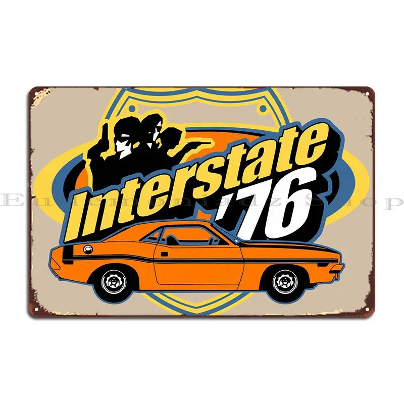 Interstate 76 Metal Sign Poster PaintingCustomize Garage Customize Wall Custom Tin Sign Poster