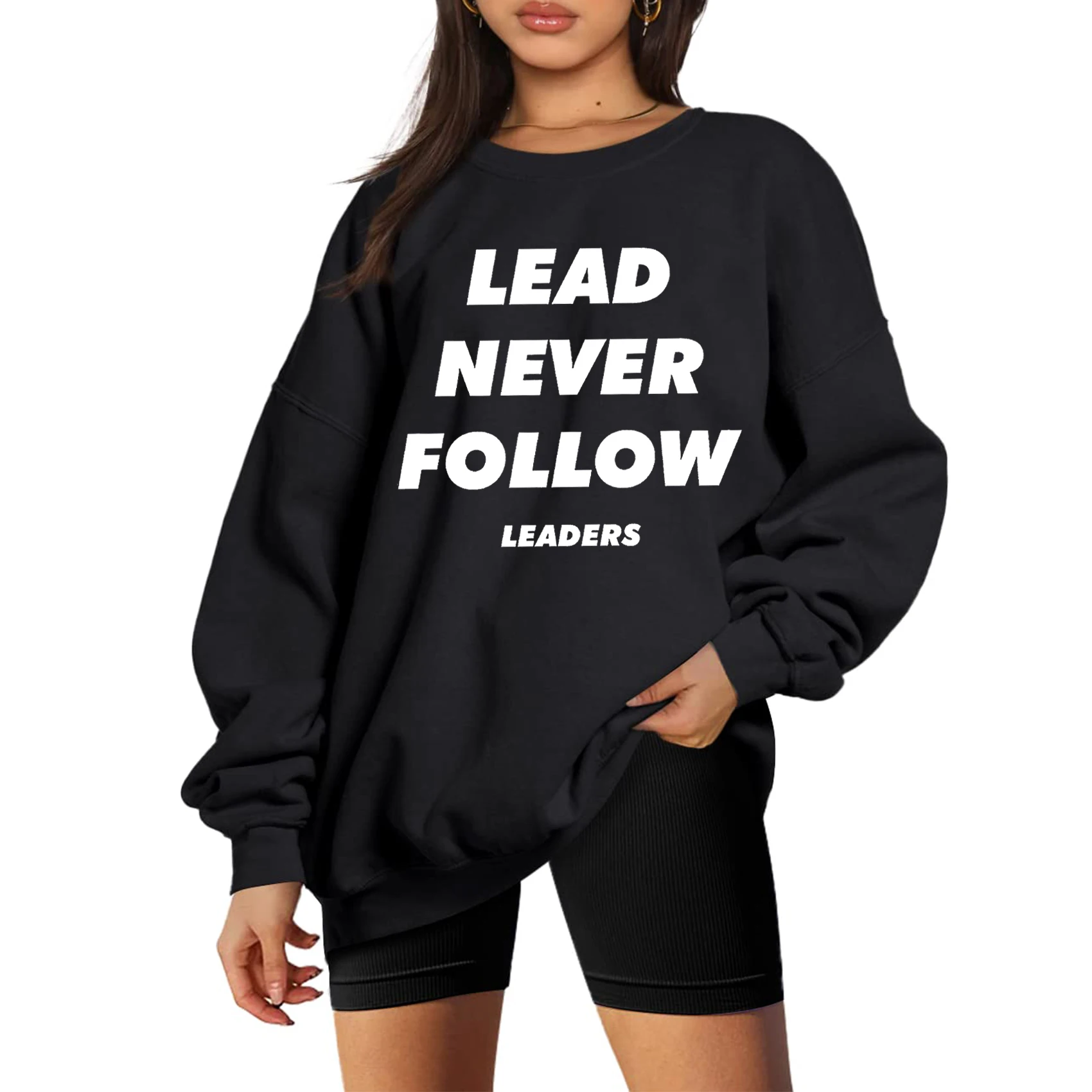 Lead Never Follow Leaders Crewneck Hoodie Chief Keef Oversized Sweatshirt Gift for Chief Keef Fan Unisex Pullover Tops