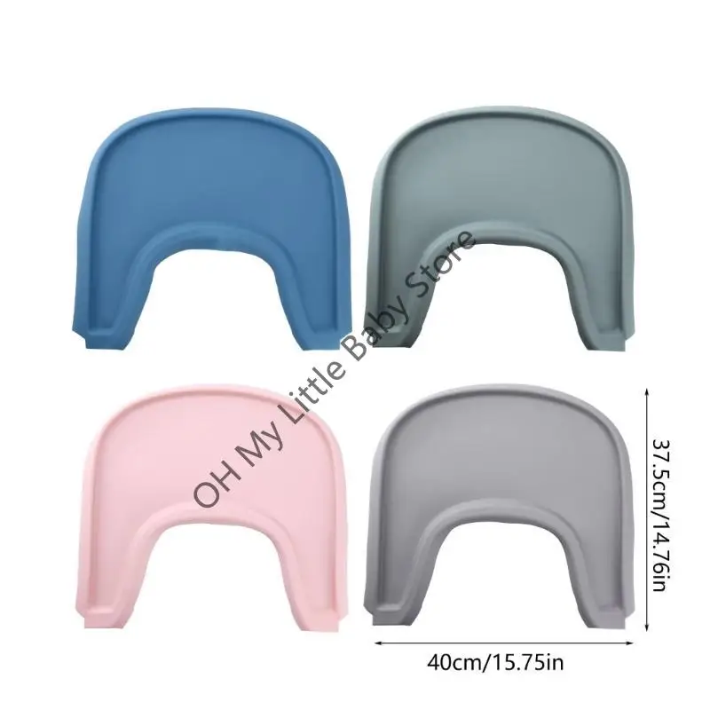 M76C سيليكون كرسي مرتفع صينية حصيرة تخدم وسادة لكراسي الطعام Stokke الحفاظ على وجبات الطعام منظمة وممتعة للطفل #6