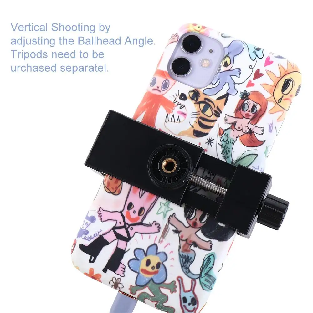 Suppplies 携帯電話クリップ ハンズフリー電話ホルダー 電話マウント ブラケット クリップ ホルダー スマートフォン三脚マウント アダプター 電話クリップ