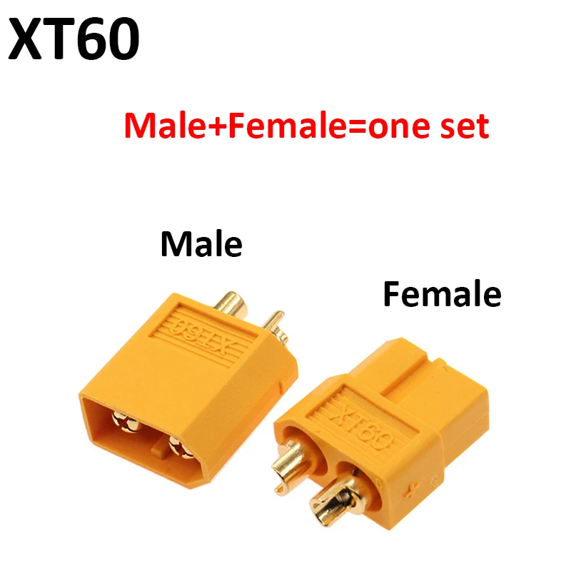 Bala Conectores Plugues para Bateria RC Lipo, XT60 Plug, Masculino e Feminino