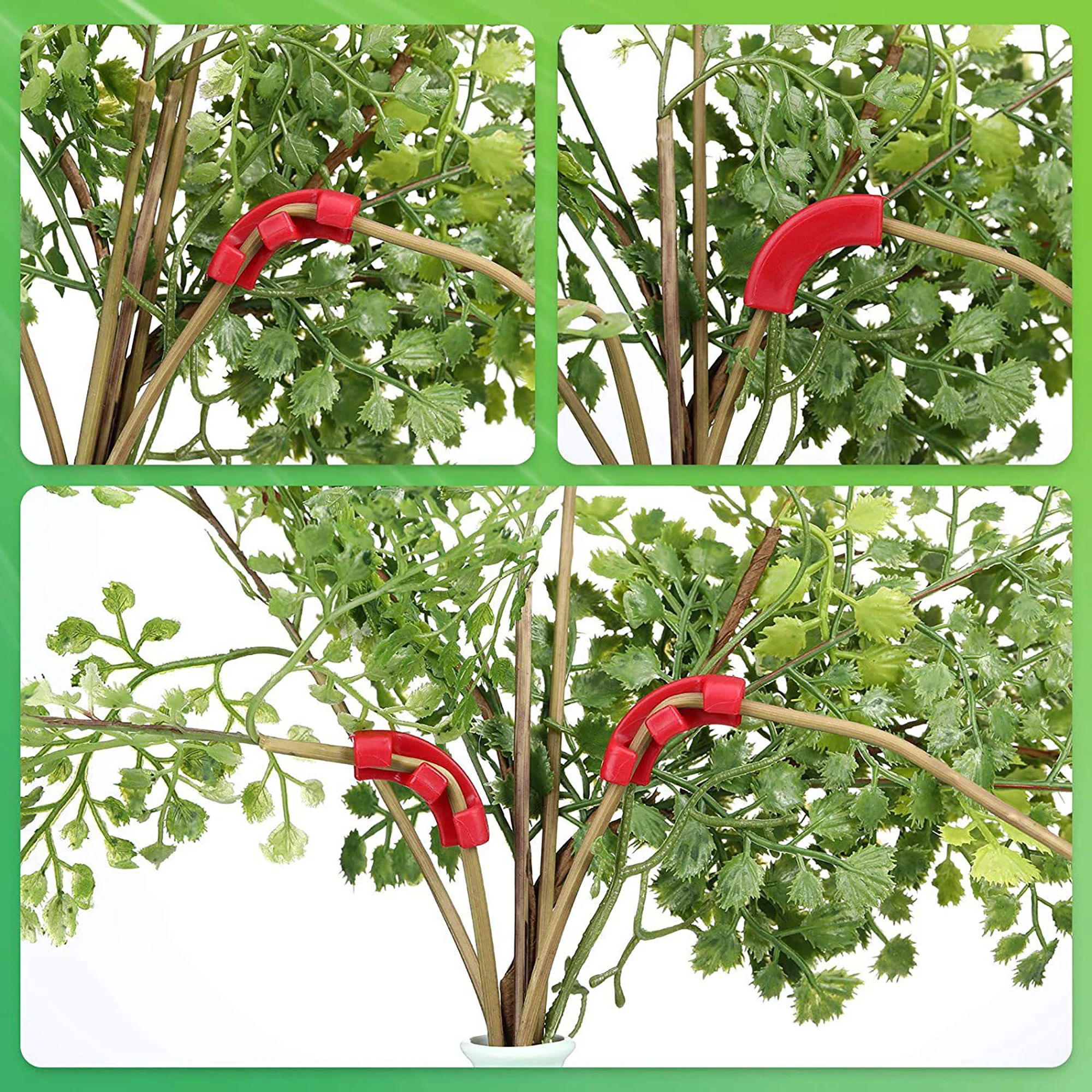 15Pcs Plant Clamp Bending Device Flower Vine Branches Plant Stem Training Clips Plant Growth Bender Control Support Clamps