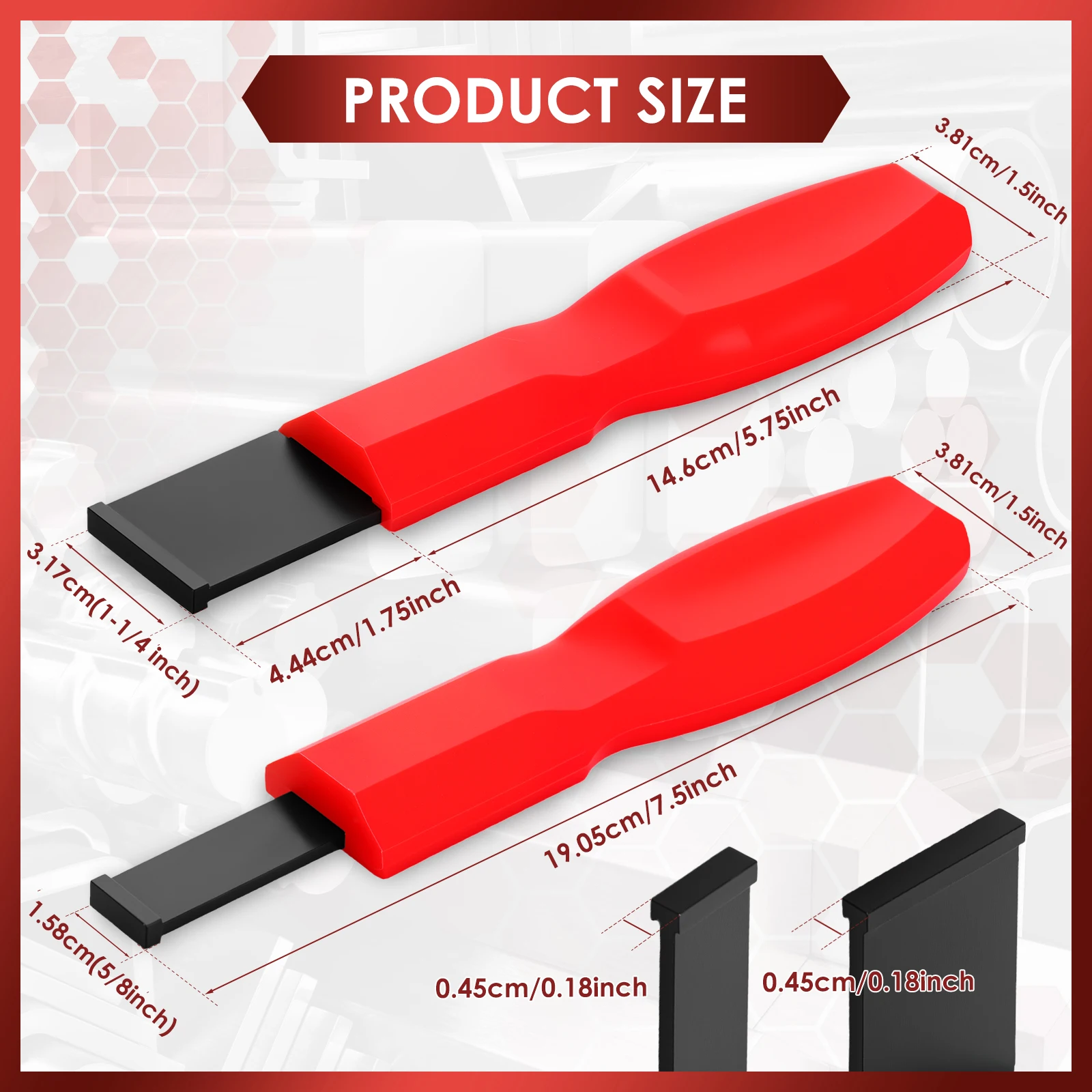 Carbide Scraper Set Ergonomic Carbide Gasket Scraper Enduring Scraper Carbide Tool Rust Removal Carbide Scraper Gasket Removal