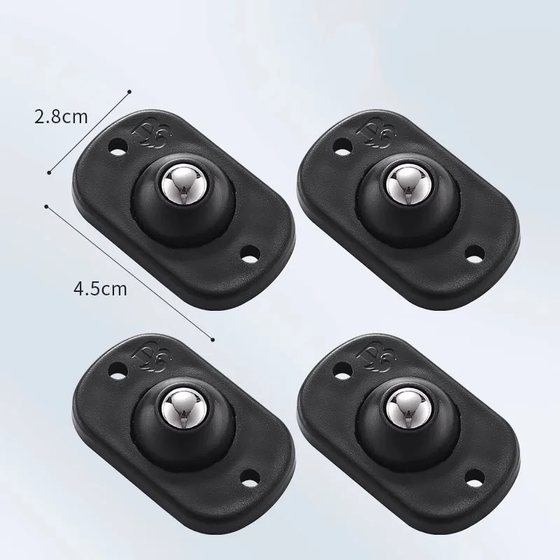 Roulettes auto-adhésives 8 pièces, rouleaux d'appareils, curseurs d'appareils pour la cuisine 360 °   Mini petite cuisine pivotante à roue universelle
