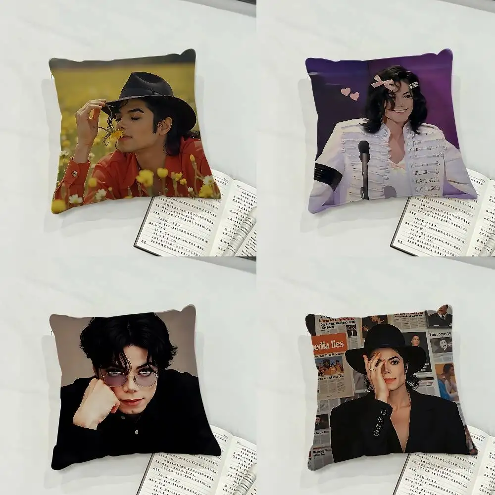 Singer M-Michaels J-Jos-eph Jackson Case Plush Fabric Soft Pillowcase Double Sided Print Cushion Cover Household Gifts