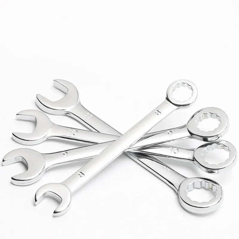 For Explosion-Proof, Key Ring-Attached Pocket Hand Tools 10-Piece Mini Metric Spanner Set – 4-11mm Wrench Opening, Blue