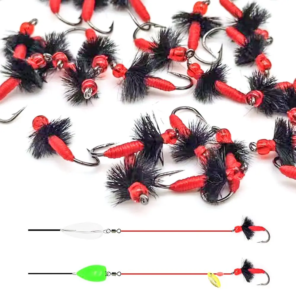 5pcs Fishing Flies Ant Dry Fly Fishing Tool 14# 16# 18# Fishing Lure Hooks Artificial Insect Lure