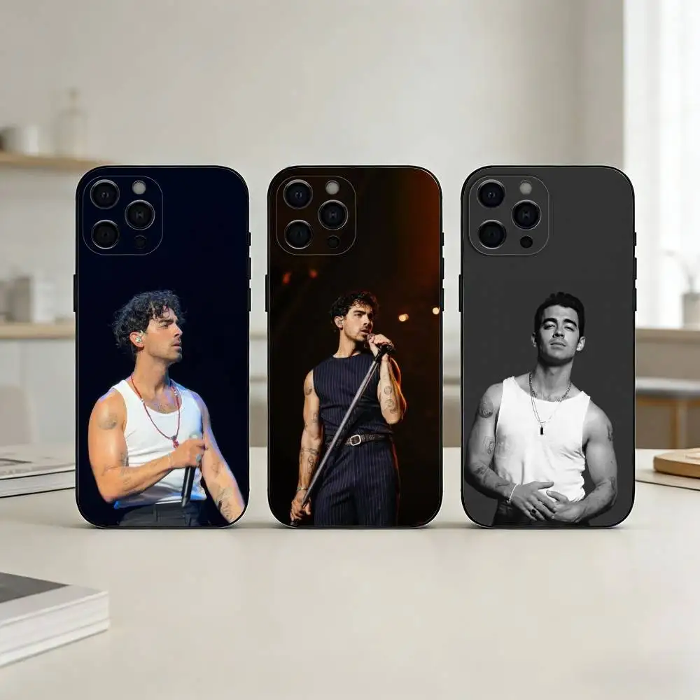 

Singer J-Joe Jonas Phone Case For iPhone 17,16,15,14,13,12,11 Plus,Pro,Max,Mini Silicone black Soft Cover