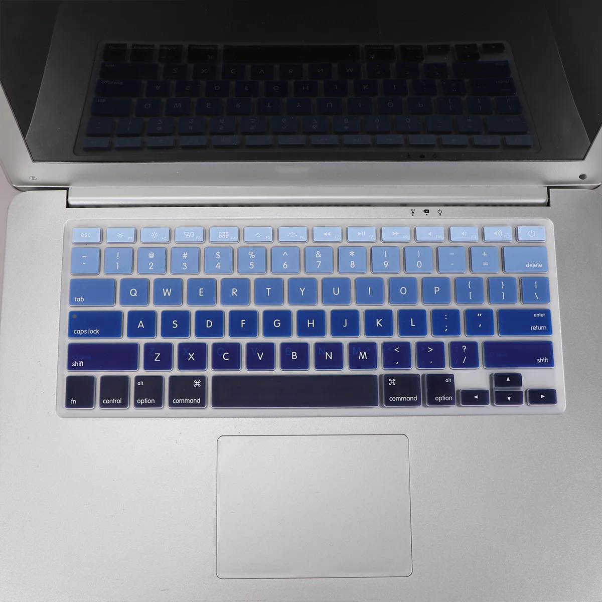

Защитная пленка для клавиатуры ноутбука, 2 шт., гибкая силиконовая пленка, защита от пыли, водостойкая, для Pro Air A1466 A1502, синяя