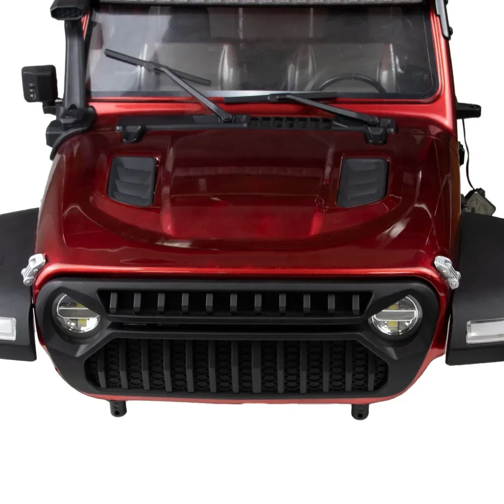 Bisagra de capó de Metal pieza de emoción piezas decorativas de mejora para coches Leilaluo MK07, JK07 1/7 RC