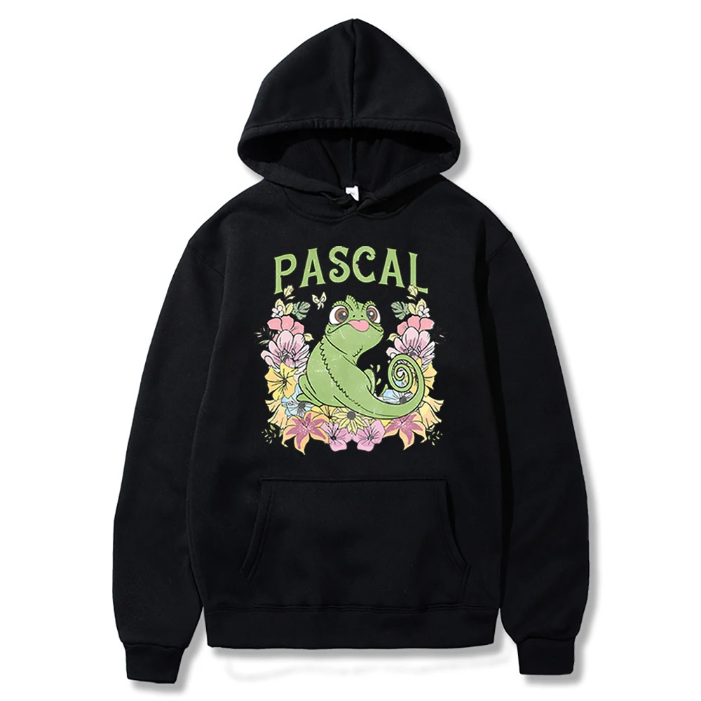 2025 Retro Tangled Pascal Hooded Sweatshirt Floral Rapunzel Family Hoodie Magic Kingdom Ecopt Sweater Y2k Women Vacation Hoodies