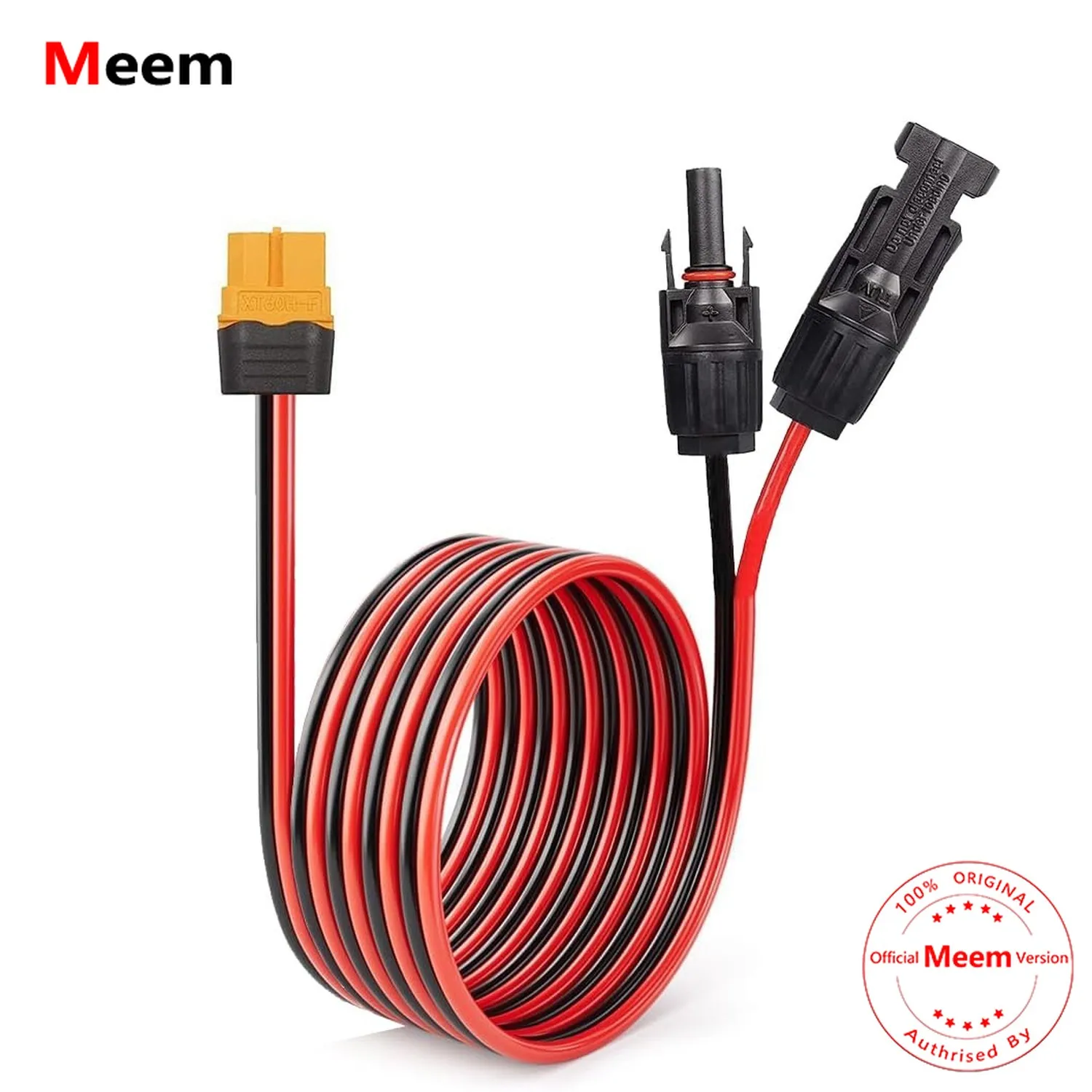 

Extension Cable Female and Male Connector to XT60 Adapter Cable, Compatible with Solar Panels and Powerstation