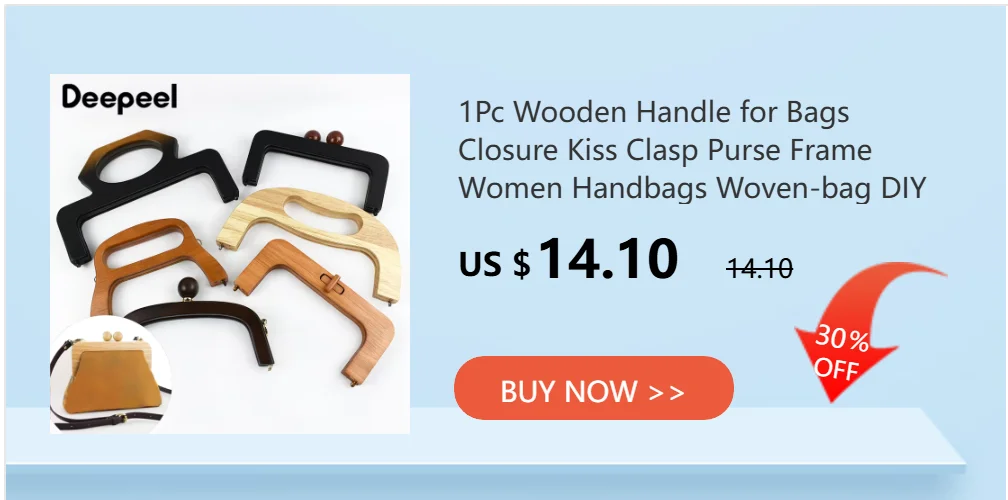 1Pc 16/22cm Wooden Bag Frame Handle Purse Making Bracket Square Clasp Frames for Handbag DIY Sewing Craft Accessories Parts