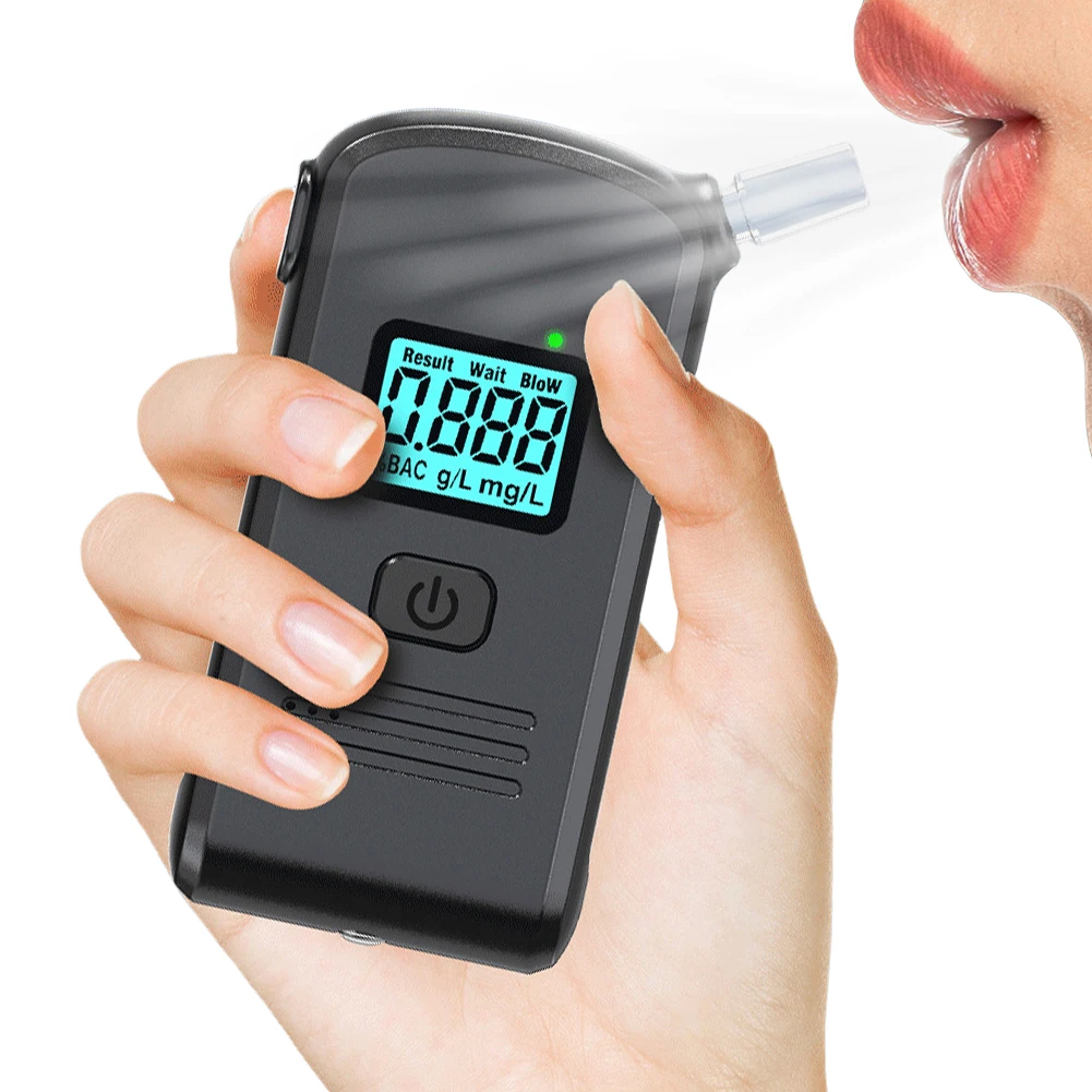 

Высокоточный детектор алкоголя с мундштуками, персональный тестер алкоголя в выдыхаемом воздухе для личного и профессионального использования