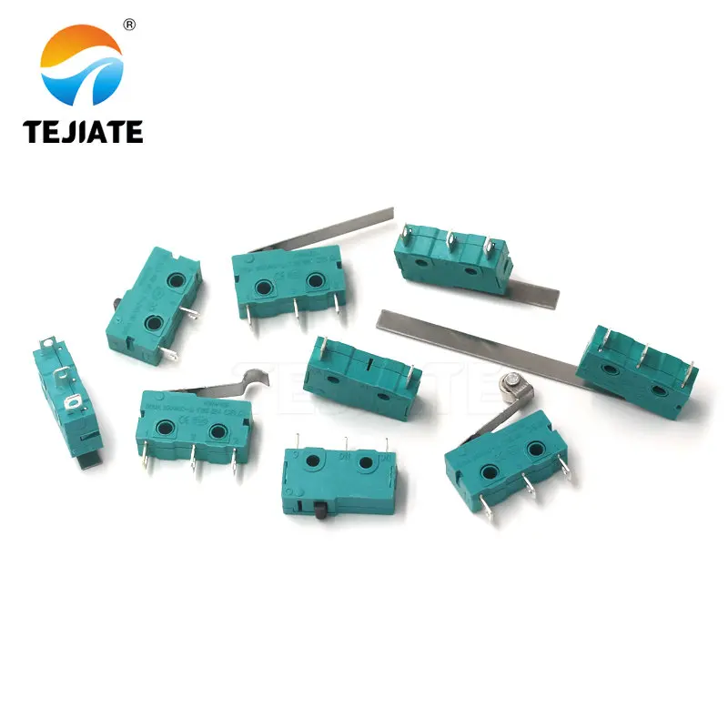 Silver contact 5A250V micro switch KW12 travel limit switch contact button 2 feet 3 feet travel switch