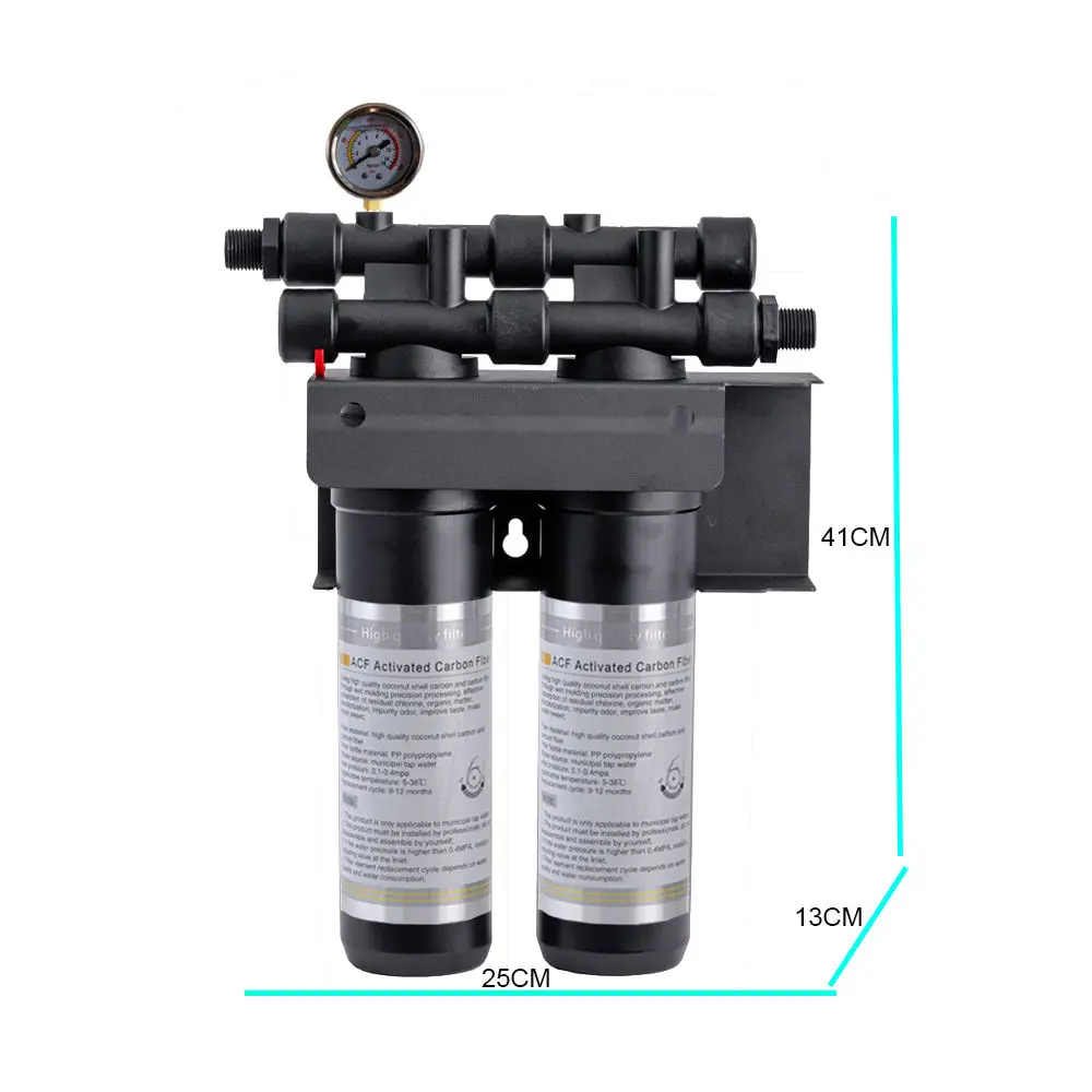 High-flow 17Lpm Commercial Plastic Water Filter System Coffee Ice Machine for Household RV Use High-end Home Hotel Kitchen