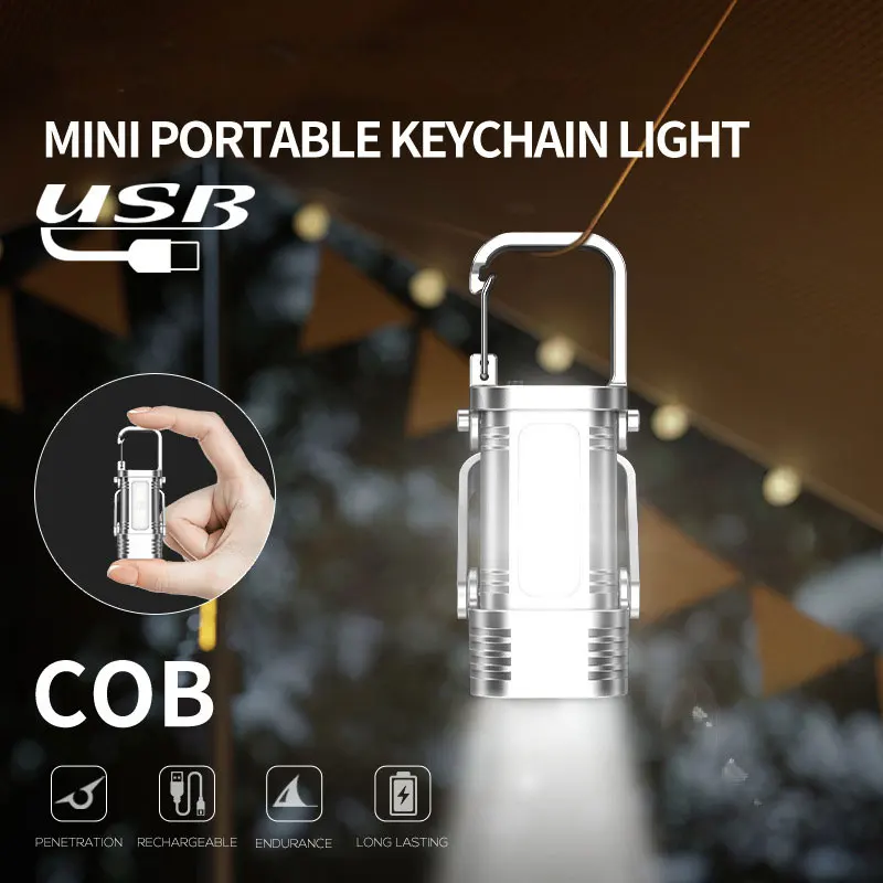 

Keychain Light Mini Key Light Emergency Work Light Long Battery Life Outdoor Camping Portable Multi-function Flashlight