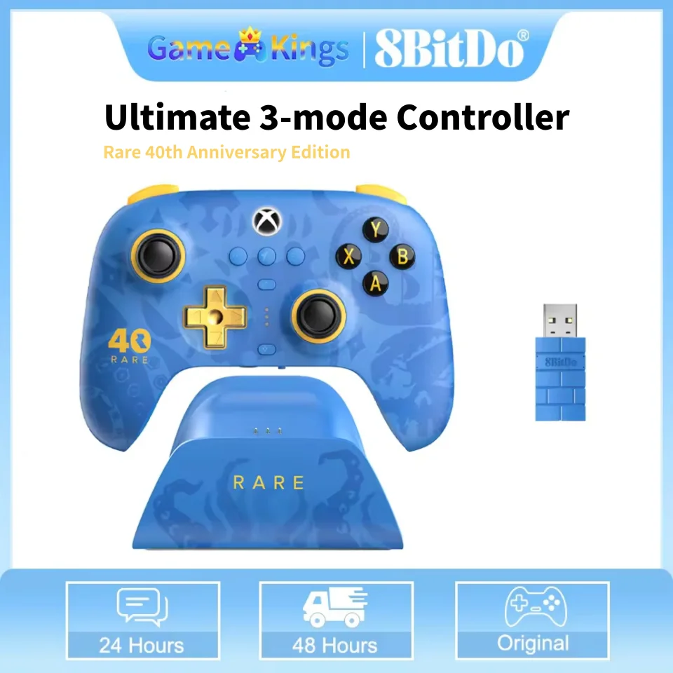8BitDo 3-Mode Controller Rare 40th Anniversary Edition 2.4G wireless Xbox controlle for Windows& Android Xbox One,