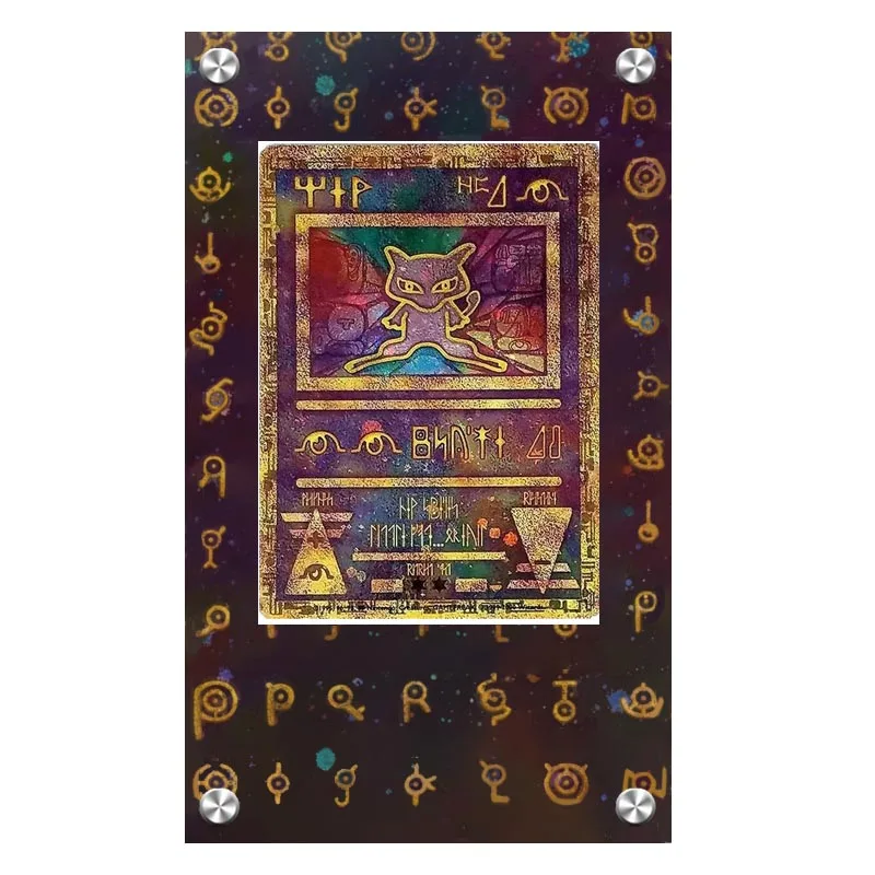 กล่องอะคริลิคสำหรับโชว์การ์ดโปเกมอน รุ่นแรก มิวทู ยาราโดส สำหรับสะสมการ์ดเกม พร้อมช่องใส่ของแบบขยาย