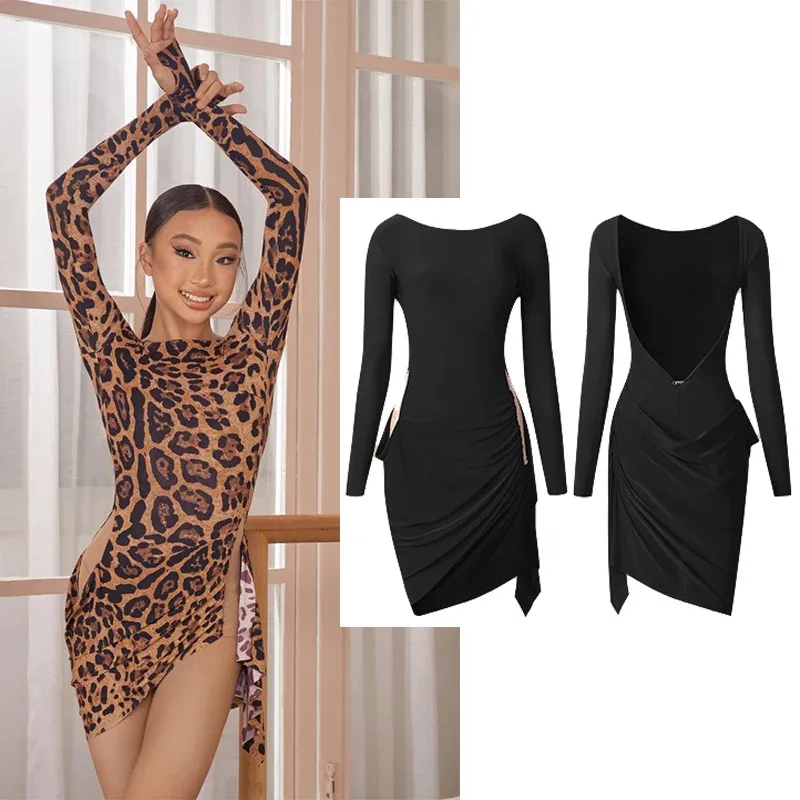 

ZYM latin american training clothes ballroom dancing dress competition costume salsa practice wear 25080