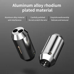 4pcs aluminum alloy rhodium plated splitter HiFi speaker cable splitter Y-type splitter
