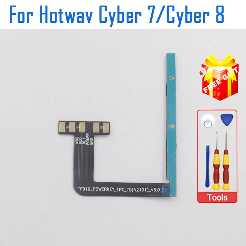 الأصلي HOTWAV سايبر 9 برو سايبر 8 تشغيل/إيقاف + حجم FPC مفتاح أعلى/أسفل زر الكابلات المرنة FPC ل HOTWAV سايبر 7 هاتف ذكي