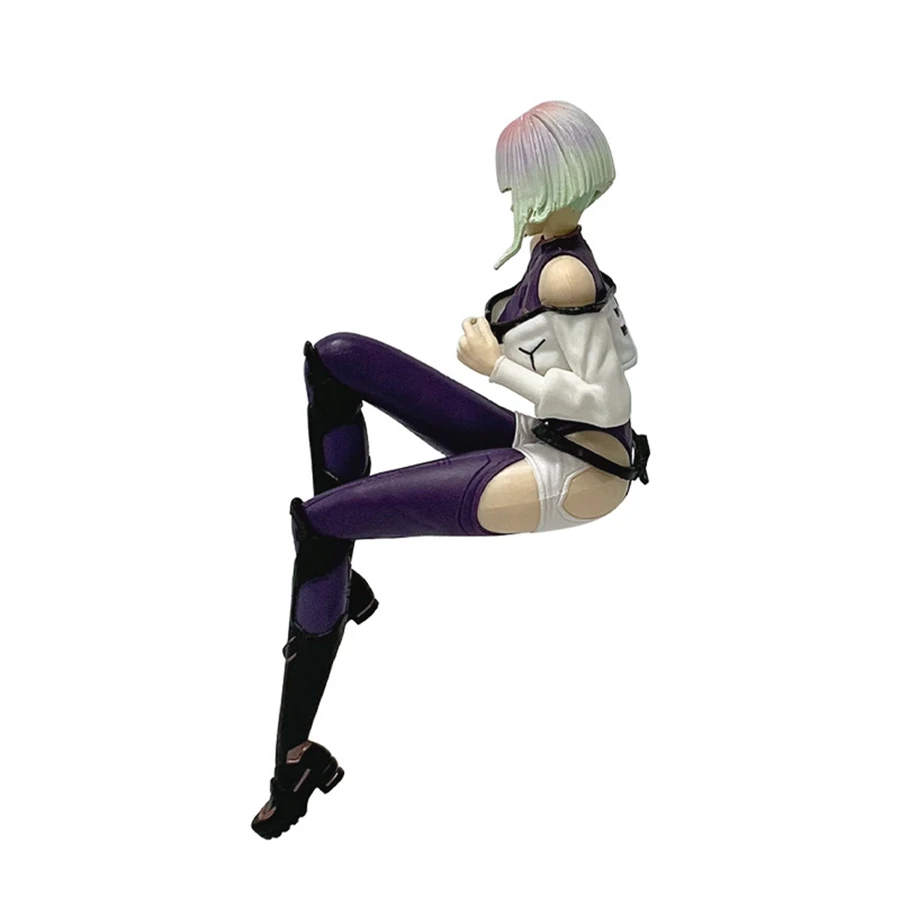 17cm Cyberpunk Edgerunners Anime Figure Super Hacker Lucy Action Figure Street Man David Figurine PVC Adult Collection Model Toy view 4