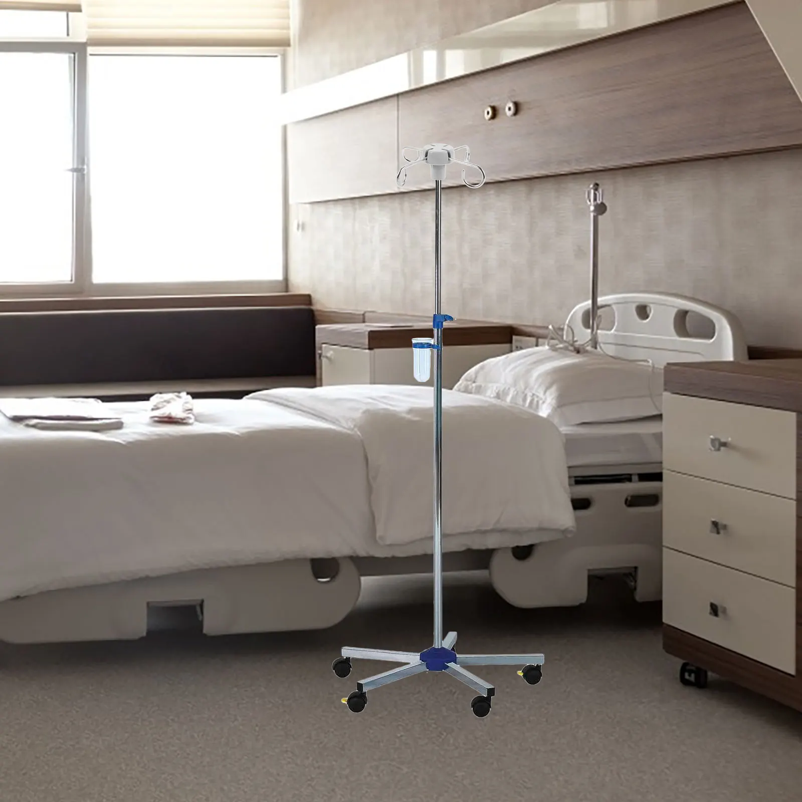 

Stainless Steel Vertical Infusion Stand Hook Durable Clinic Iv Pole Rack Accessory Portable Infusion Rack Hanging Hook