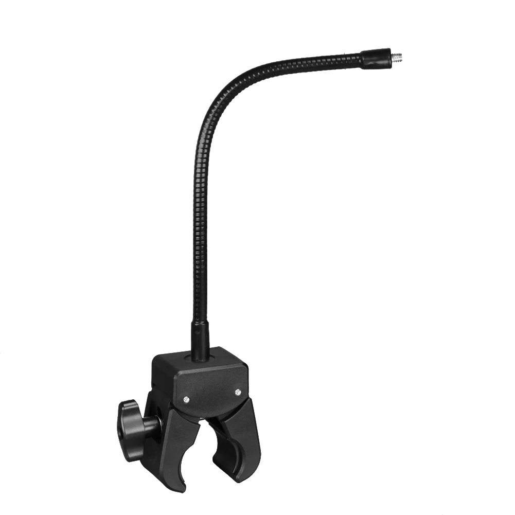 Live Broadcasting 7*5*3.8cm Adjustable Mic Stand 1 4 And 3 8-inch Screw Interface ABS Material Adjustable Height And Angle