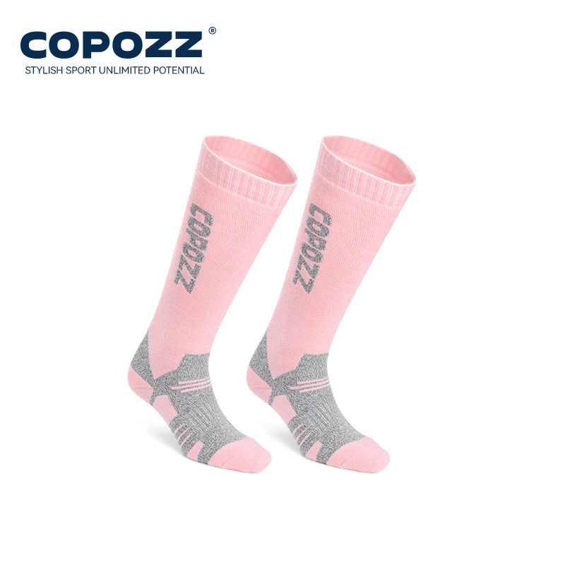 COPOZZ Winter Männer Frauen Thermische Ski Socken Warme Wolle Radfahren Fußball Snowboard Socken Verdickte Hohe Röhre Feuchtigkeit Absorption Socken