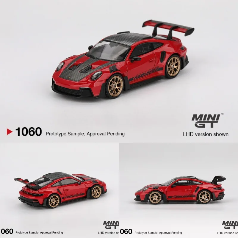 

MINI GT 1:64 911 (992) GT3 RS simulation alloy car model, a gift toy for friends, an adult collection piece.