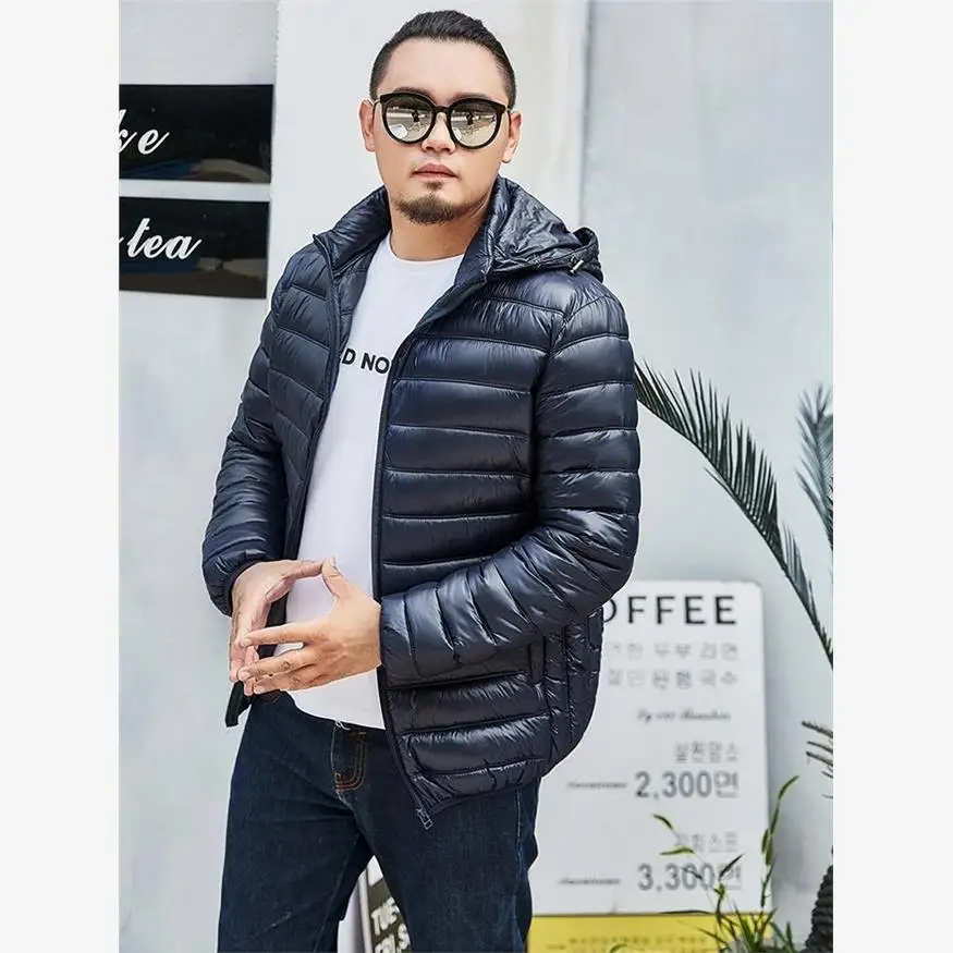 

Мужское пуховое хлопковое пальто Jaet, легкое зимнее пальто больших размеров, свободный крой, удобный жилет с хлопковой подкладкой для полных мужчин