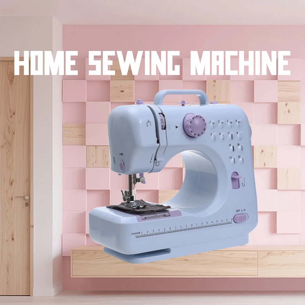 

Inne Small Sewing Machine Desktop Household Handheld Electric Multifunctional 505A Sewing Machine Fully Automatic Locking Edge