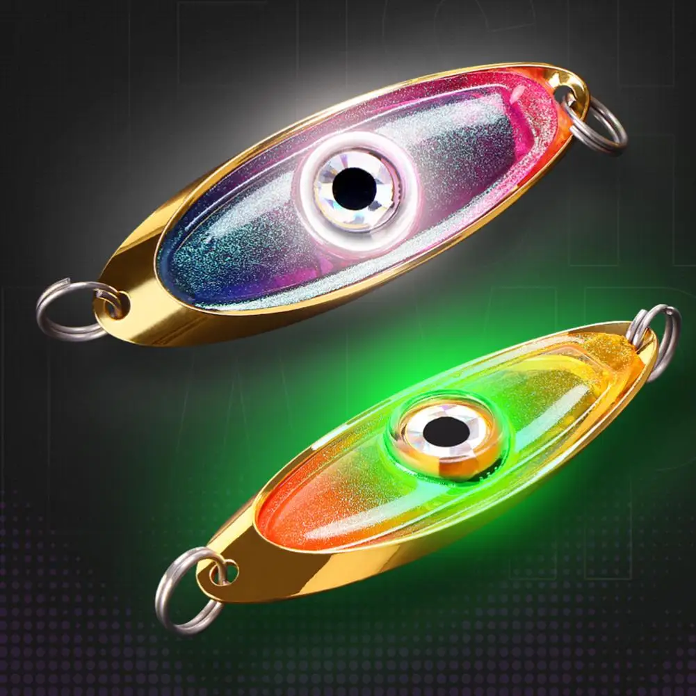 LED Fish Eye Lamp Waterproof 3 Lighting Colors Underwater Eye Shape Fishing Lure Light Deep Drop Underwater Fishing Light