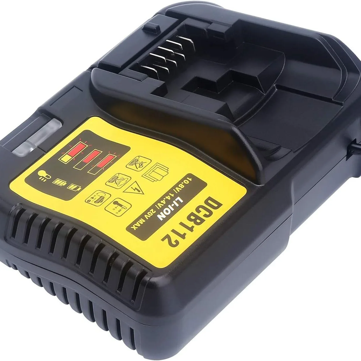 Suitable for Dewalt DCB112 2A Lithium Battery Charger For 12V 14.4V 18V 20V DCB206 DCB205 DCB204 DCB203 DCB120,DCB107 DCB115