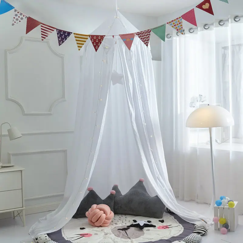 Hung Dome zanzariera per bambini culla tenda letto ragazze bambini biancheria da letto soggiorno Decor angolo baldacchino tenda zanzariera Bebe